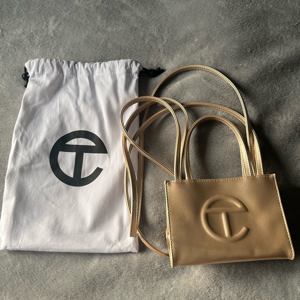 Telfar Gold Mini Bag